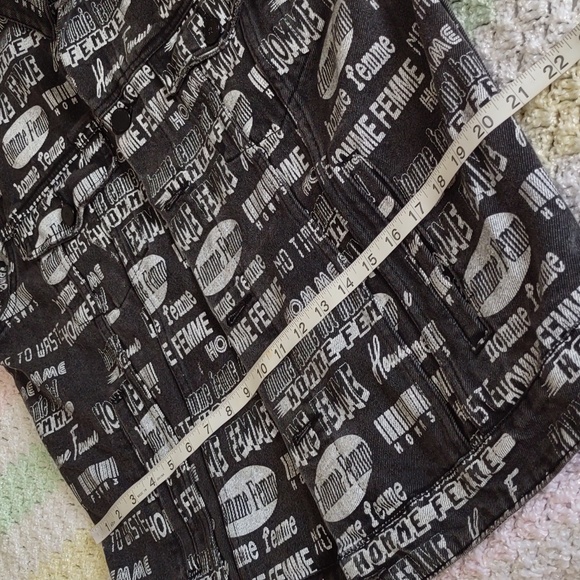 Homme + Femme Size Small Jean Button Front Jacket - Picture 11 of 16